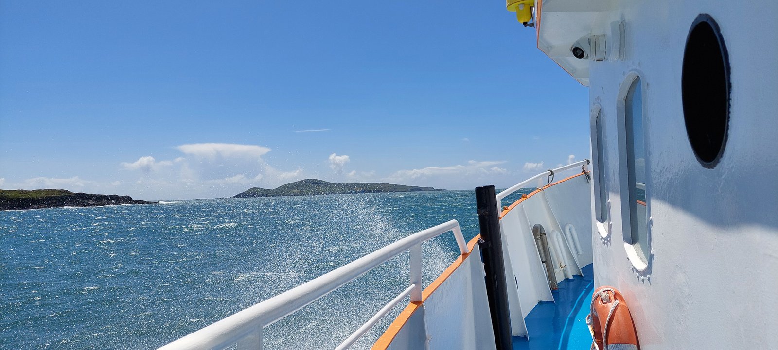 View from the ferry crossing to Cape Clear Island