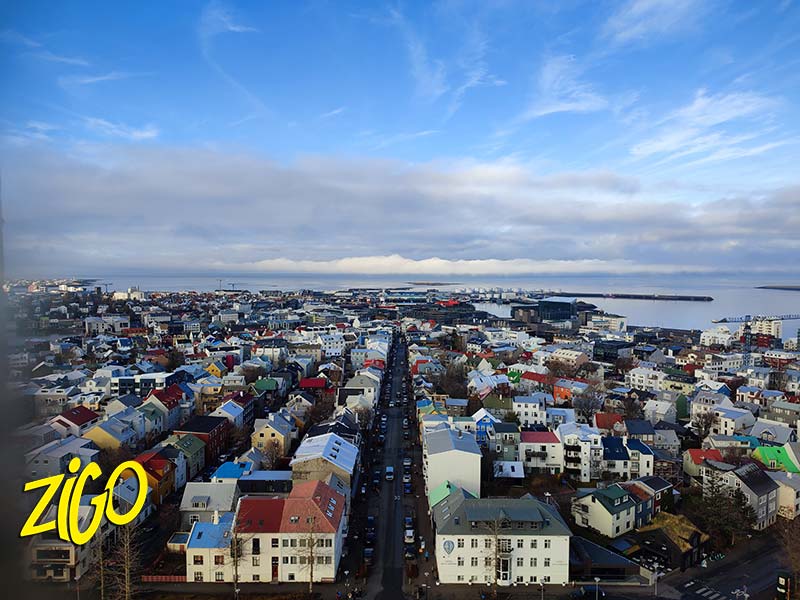Reykjavik seen from above