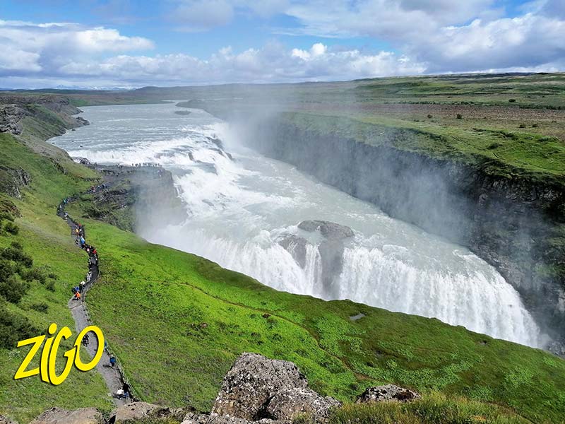 The Gullfoss waterfall