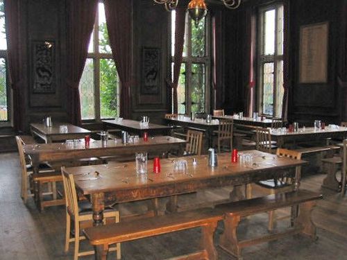 The dining hall where all meals are served