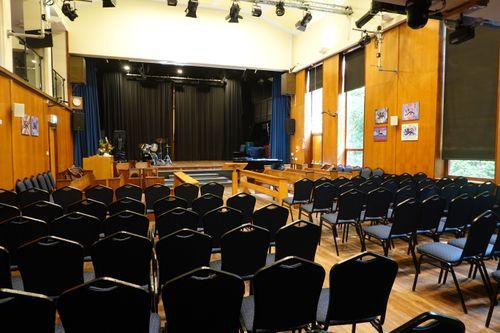 The theatre auditorium on campus
