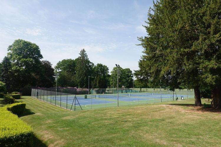 Tennis courts at Cheam School