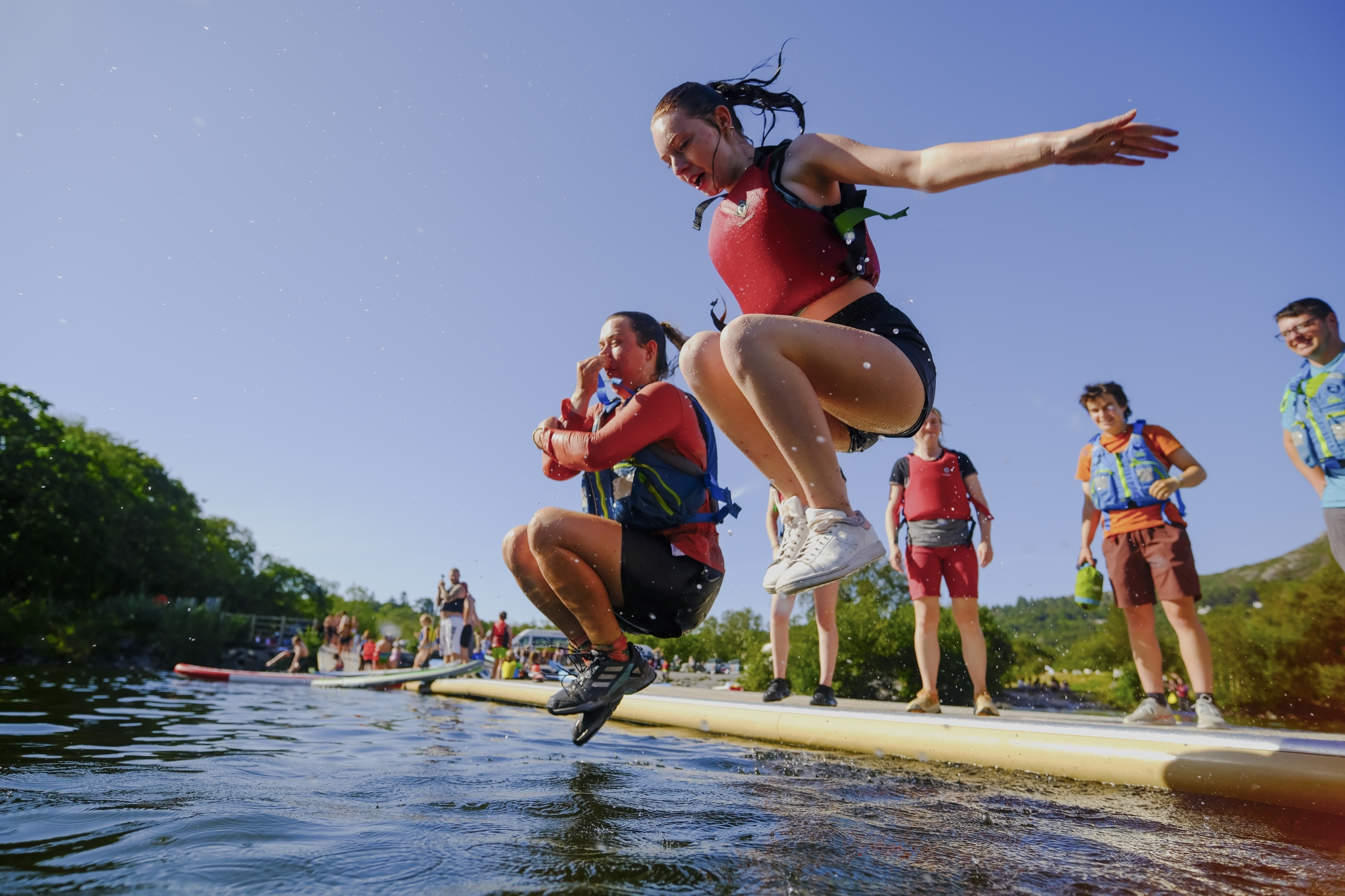 Young people on an Outward Bound Summer Adventure in the UK hills