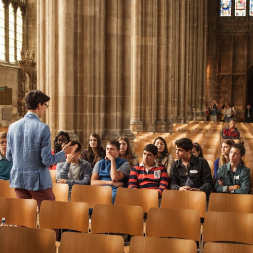 Students together during the Cambridge programme
