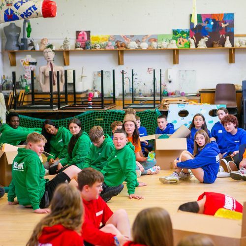 Campers at Inside Out Dublin Summer Camp, St. Columba’s College