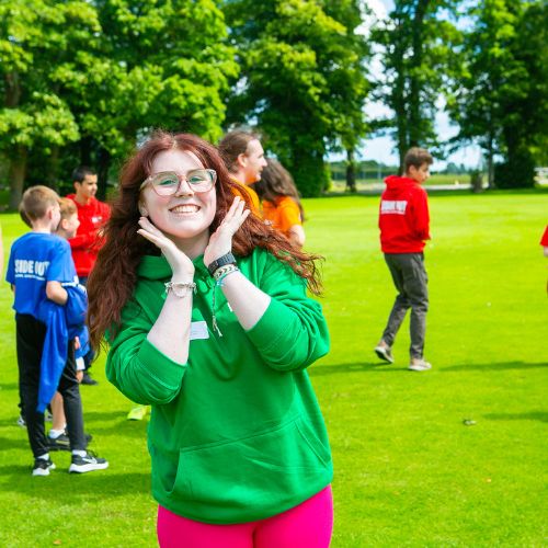Campers at Inside Out Dublin Summer Camp, St. Columba’s College
