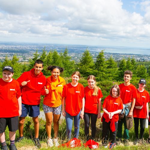 Campers at Inside Out Dublin Summer Camp, St. Columba’s College