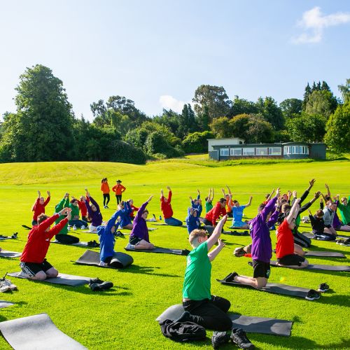 Campers at Inside Out Dublin Summer Camp, St. Columba’s College