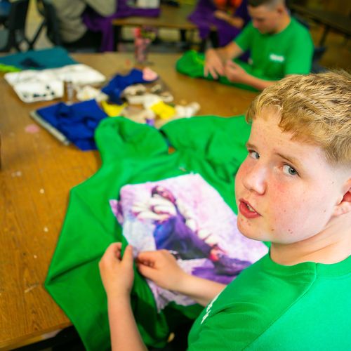 Campers at Inside Out Dublin Summer Camp, St. Columba’s College