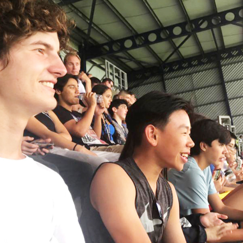 Students together during the programme