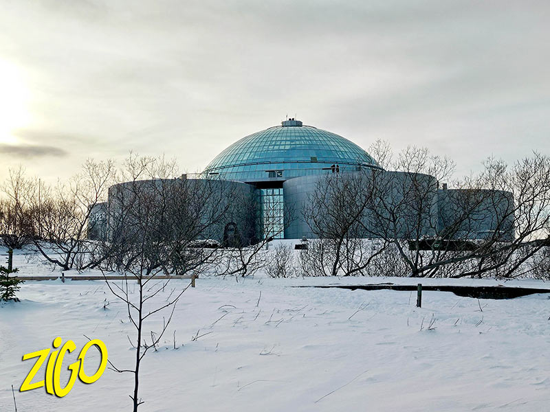 The Perlan Museum in winter