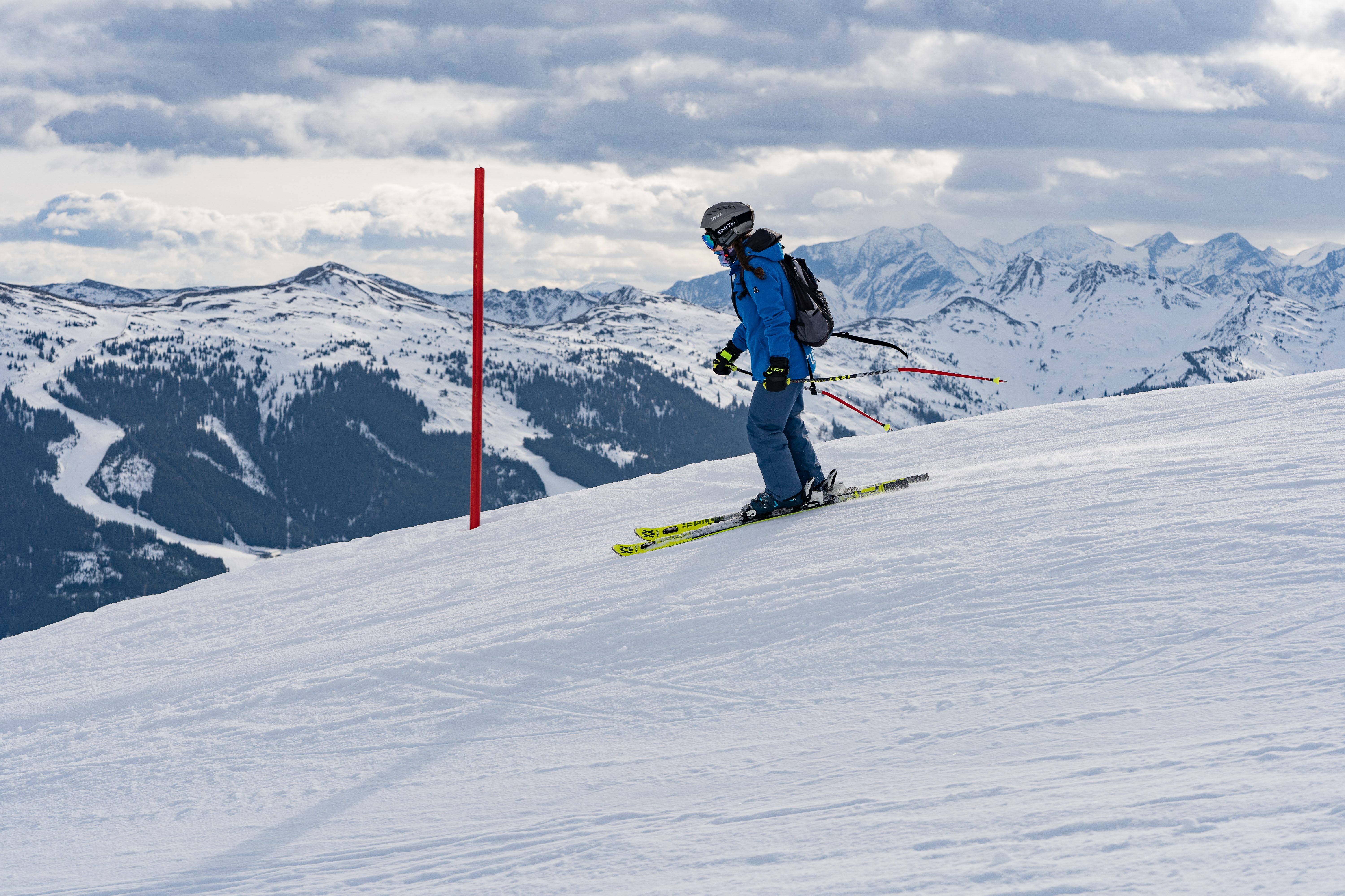 ruf guest skiing on the piste in Saalbach Hinterglemm