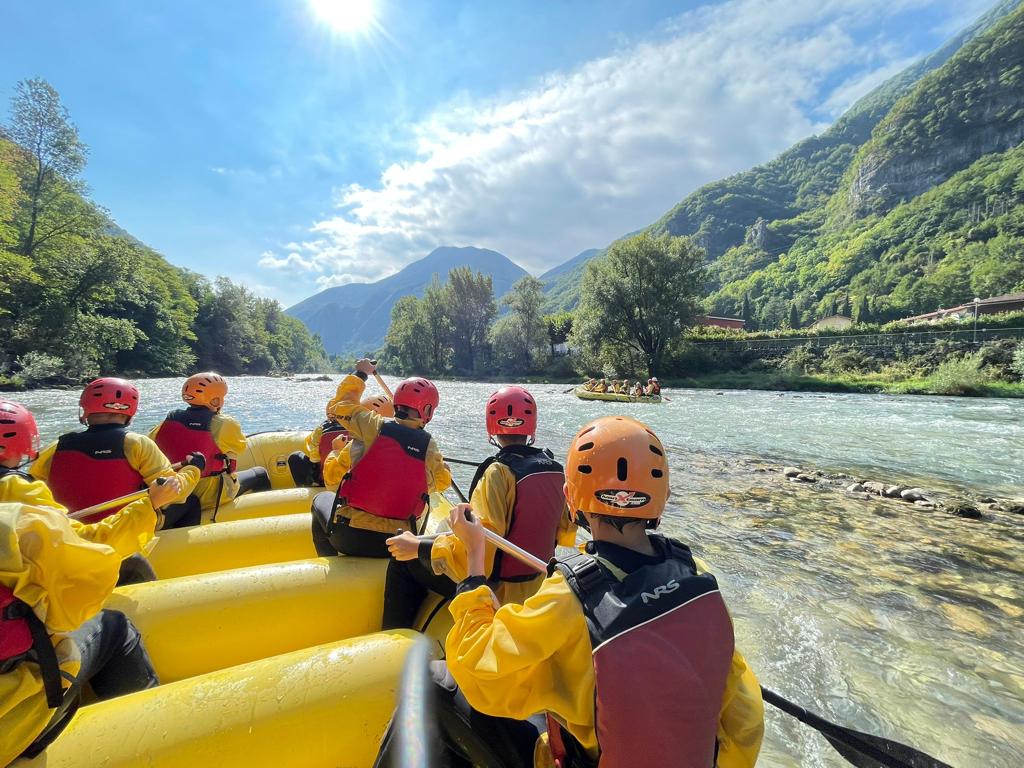 Rafting on the river Brenta