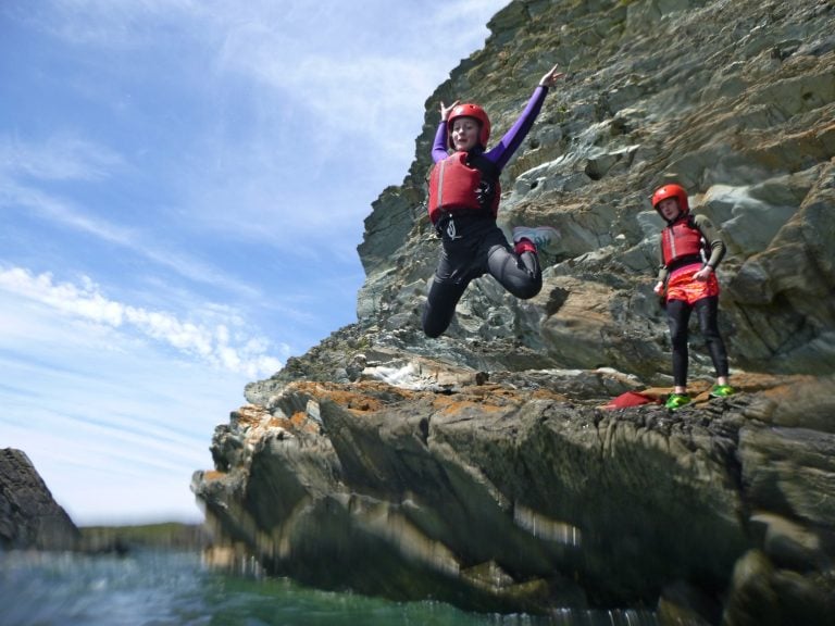 Group on a summer activity week in North Wales