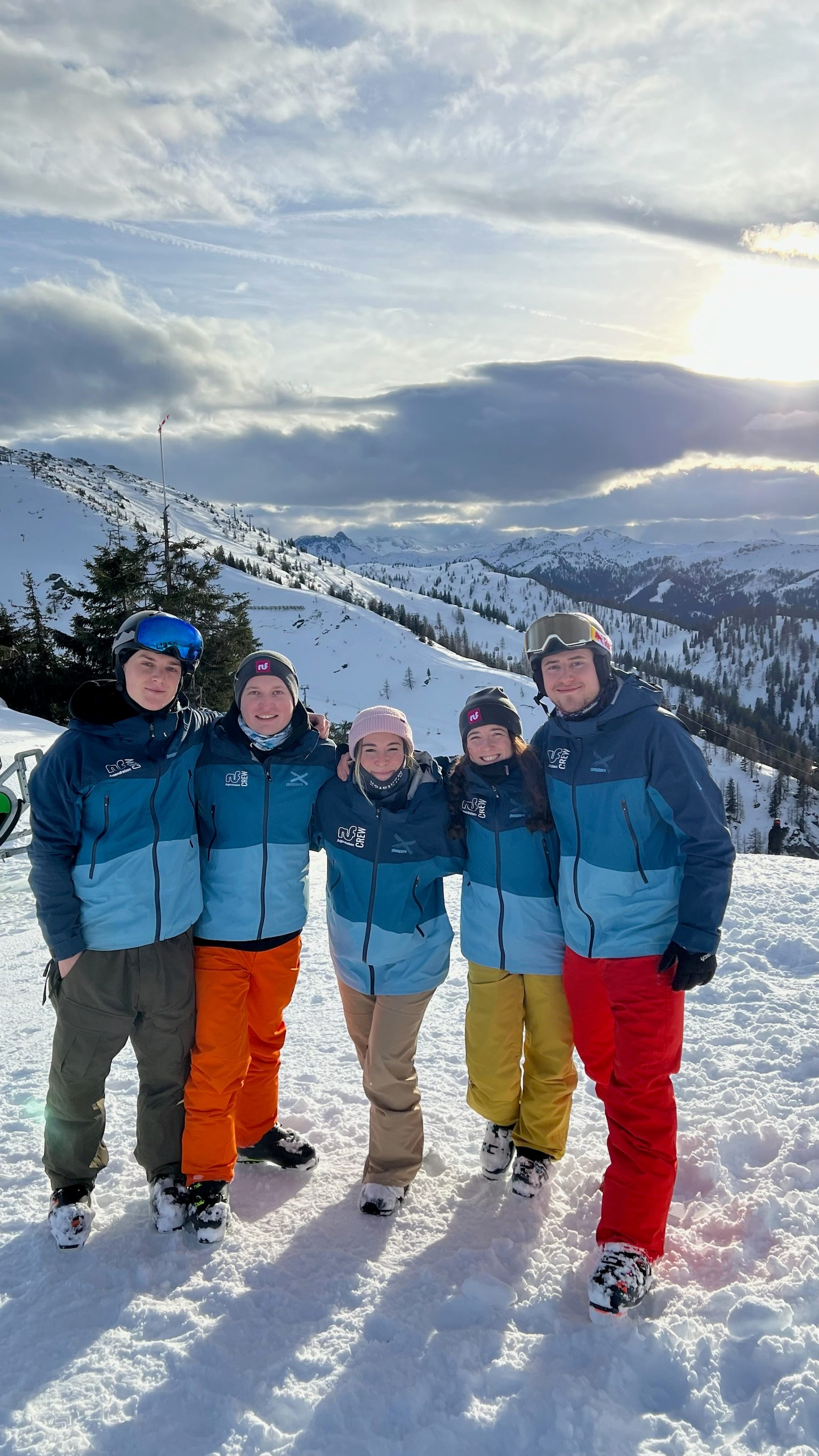Snowguides out in the ski area