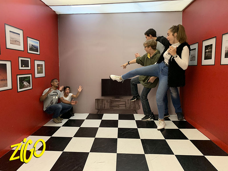 Inside the escape game room