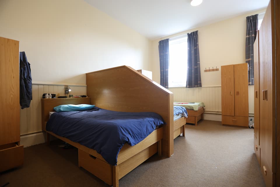 Student bedroom in a Winchester boarding house