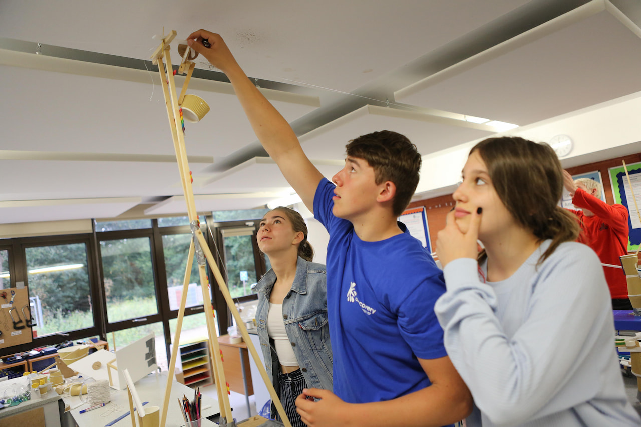 STEM session with equipment on the Winchester academic programme