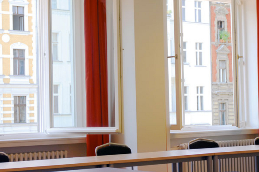 One of the classrooms - all classrooms are very bright