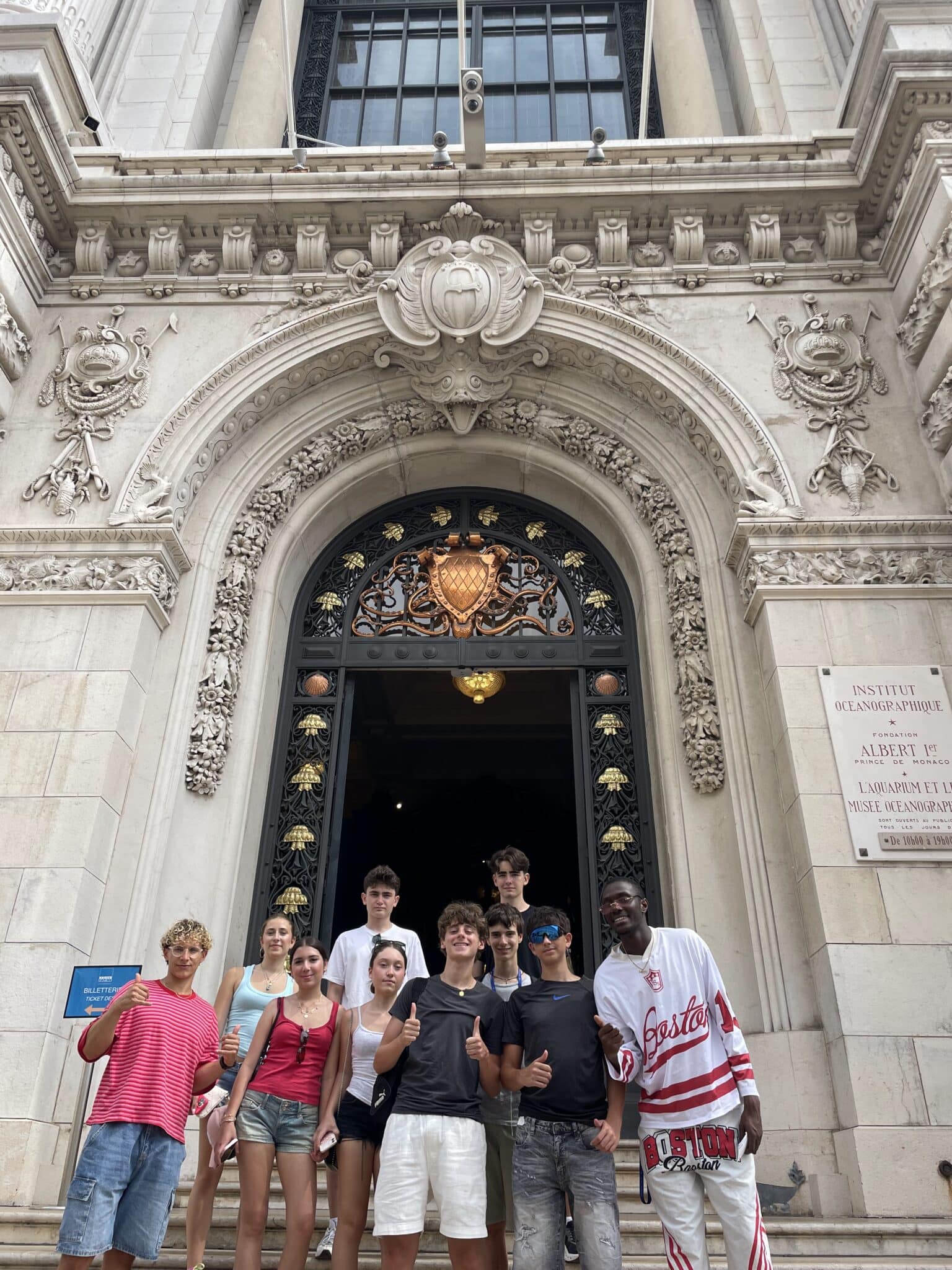 CMEF junior campers on an excursion to Monaco