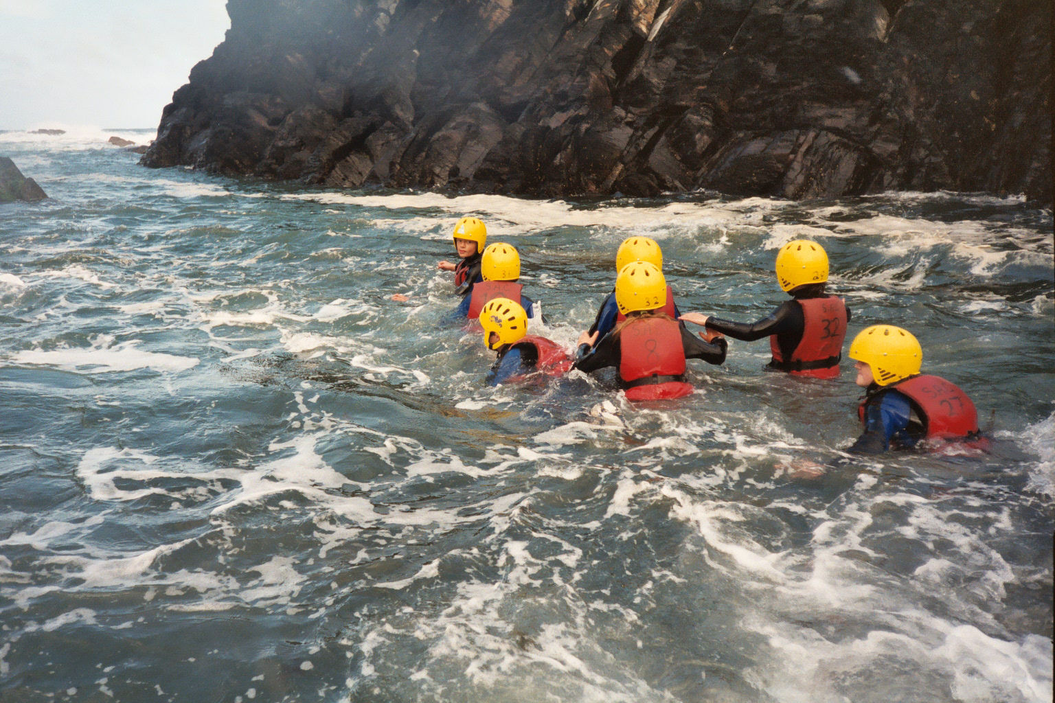Coasteering on the Pembrokeshire coast