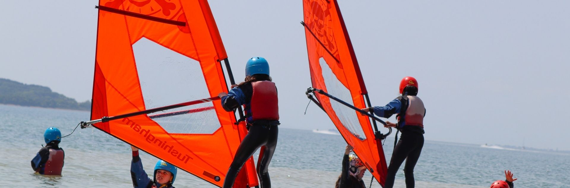 Watersports session at UKSA waterfront base in West Cowes