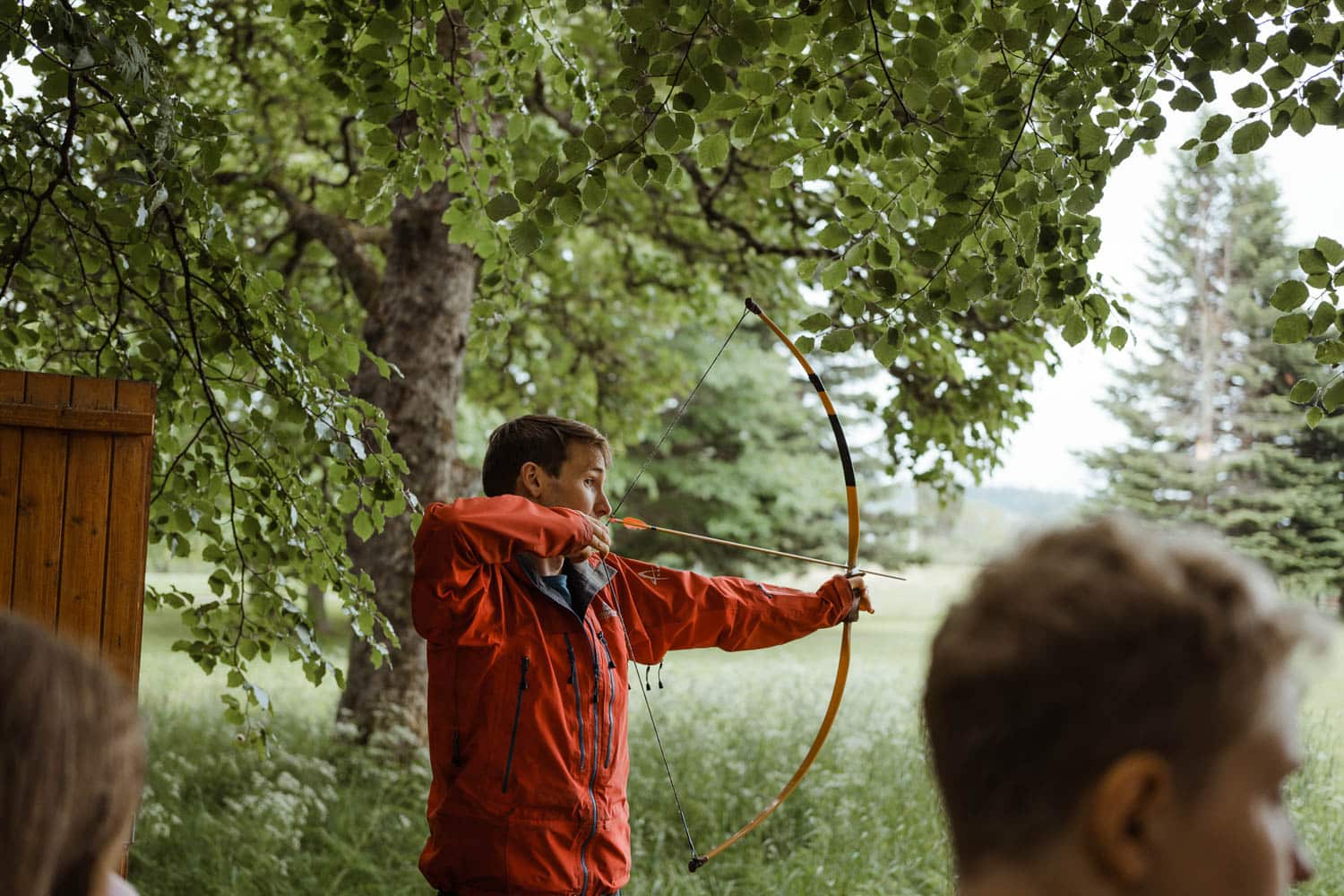 An adventure activity session at the Abernethy Nethy Bridge centre, Cairngorms National Park
