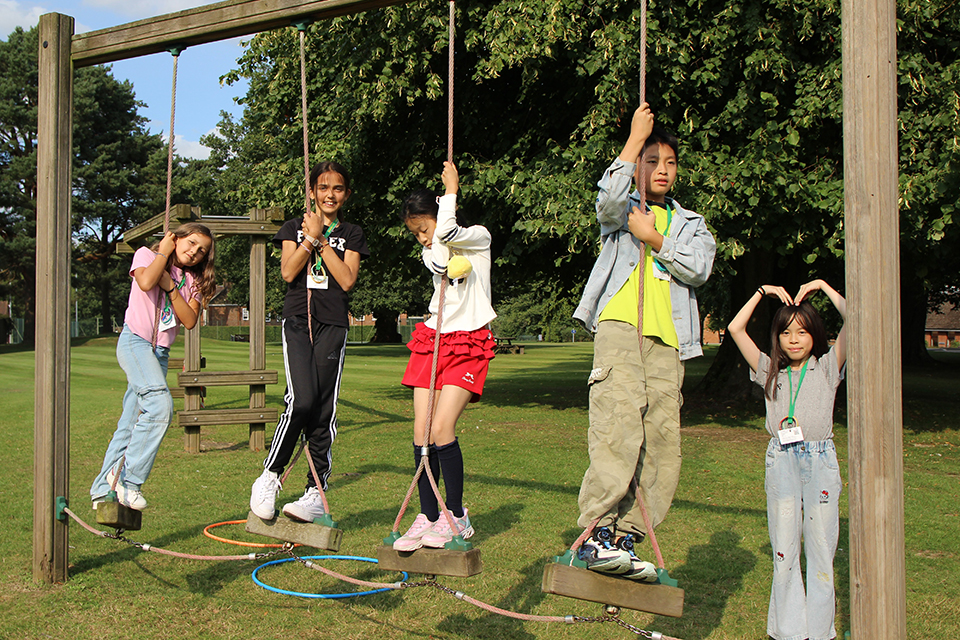 Outdoor playground and games area on the Benenden School campus