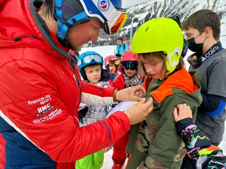 Children on a CESL ski and snow camp in Albiez-Montrond, Savoie, France