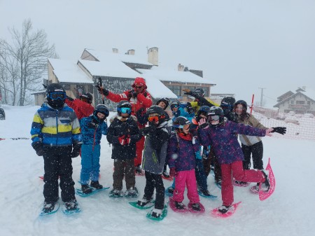 Children on a CESL ski and snow camp in Albiez-Montrond, Savoie, France