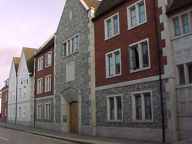 Main entrance of the Lanfranc student accommodation
