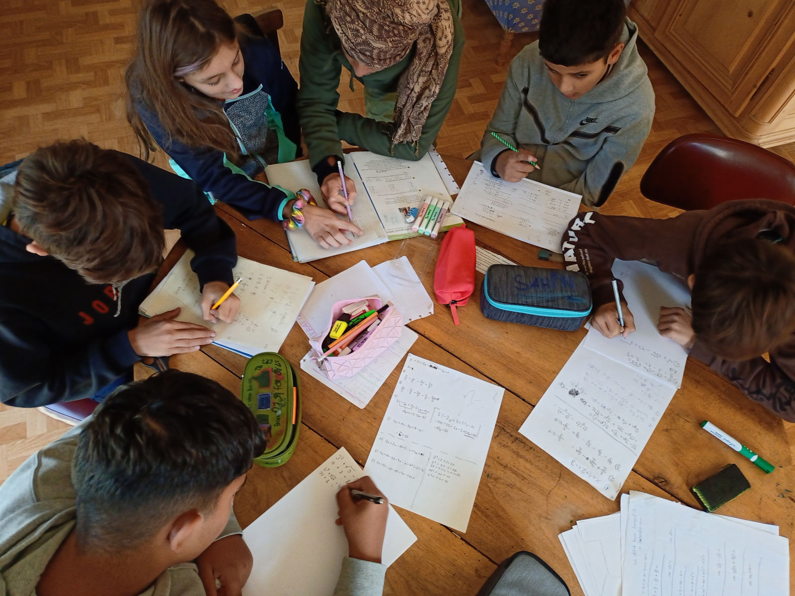 The friLingue maths camp in the mountains above Liddes, Valais
