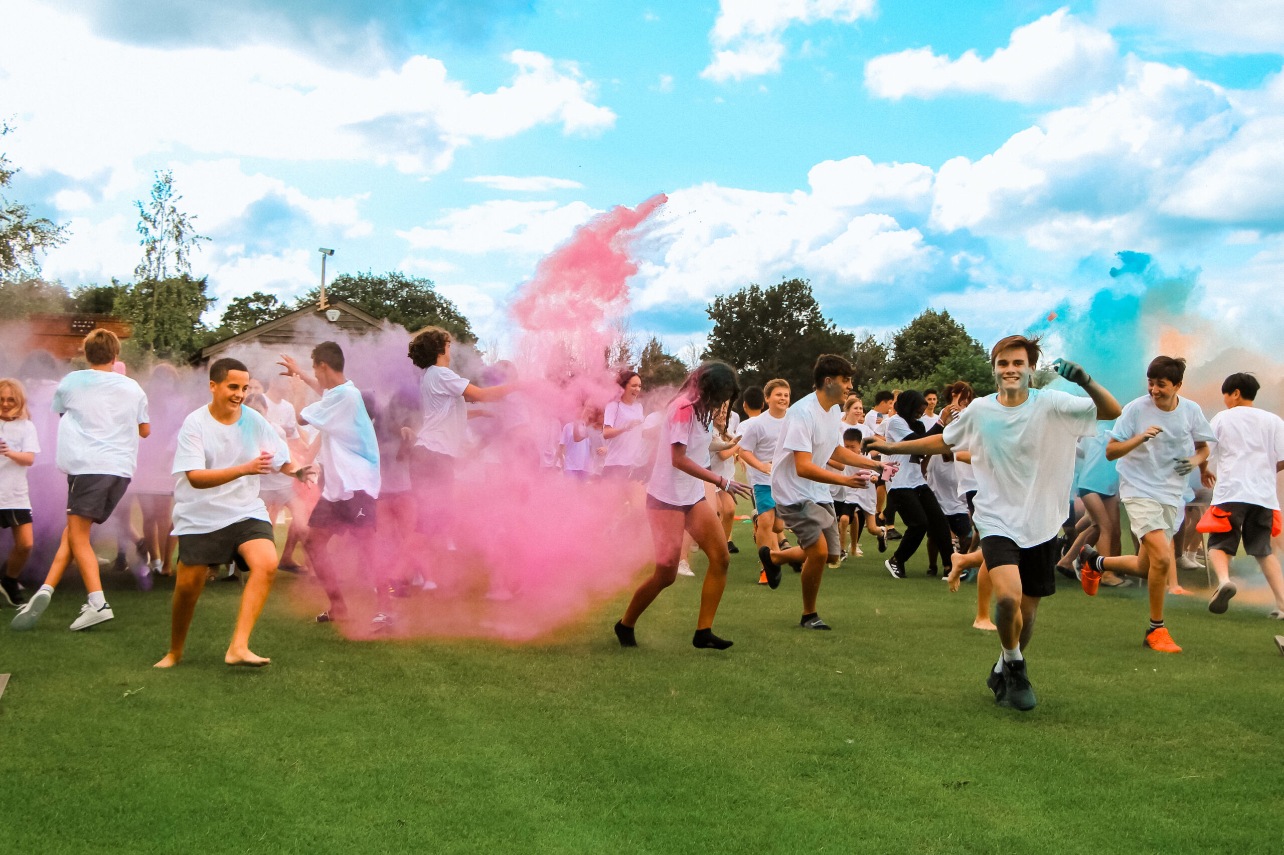 Students on the grounds of Taunton School International Summer School