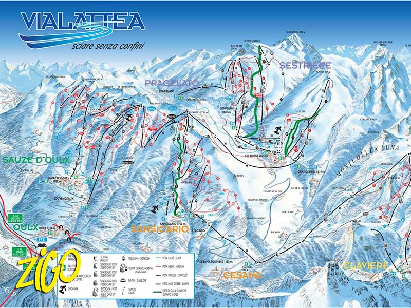 Zigotours Italy Ski Camp - Sestriere and the Milky Way general 13