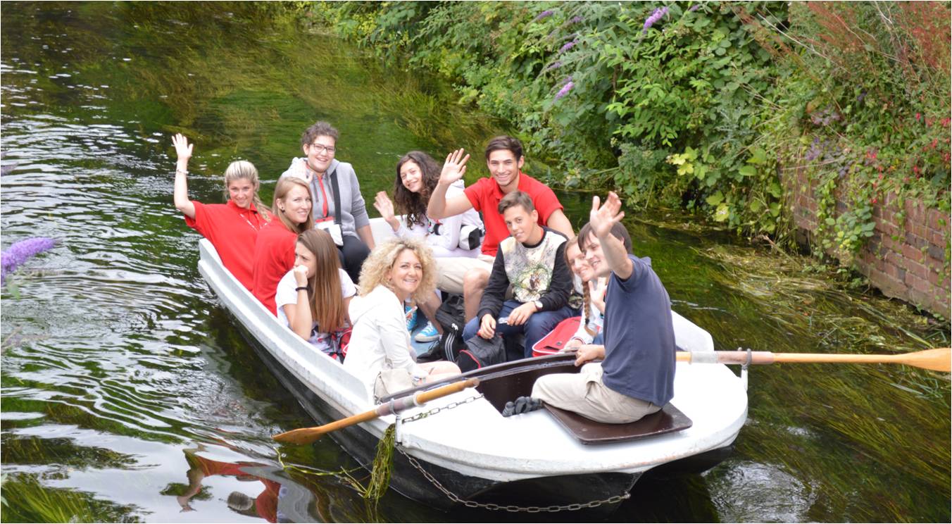 A boat trip on the river in Canterbury, part of the local visits programme