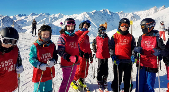 Participants of the Temps Jeunes winter camp at Valloire