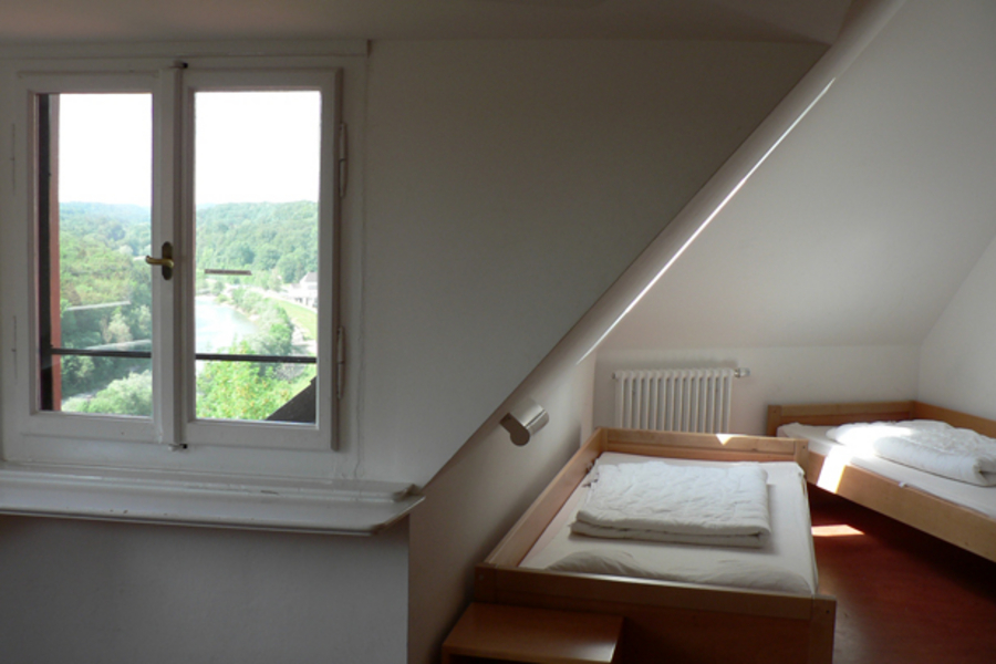 A multi-bedded student room in the castle