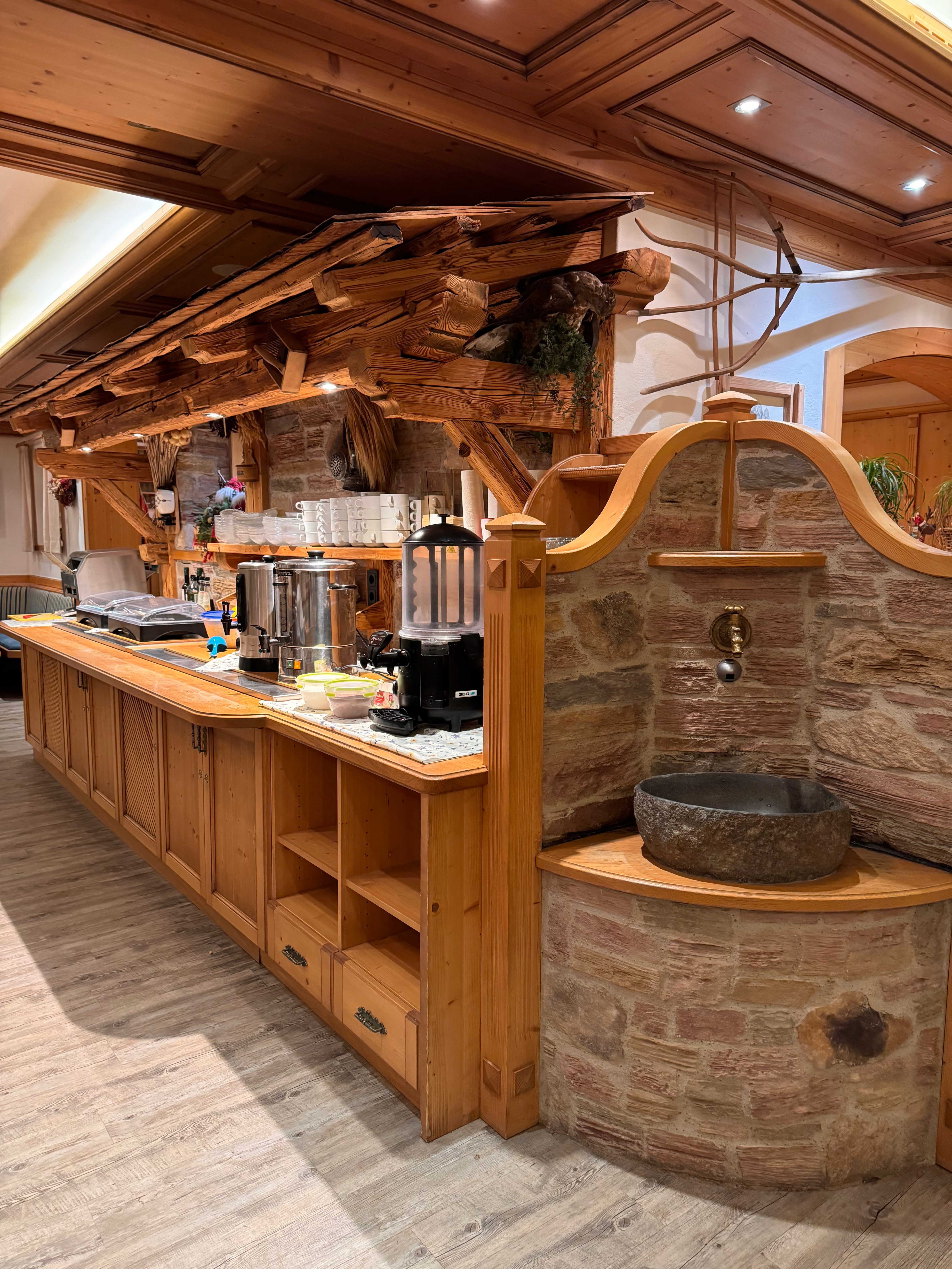 The buffet at the Jugendhotel Noichl near Kitzbuehel