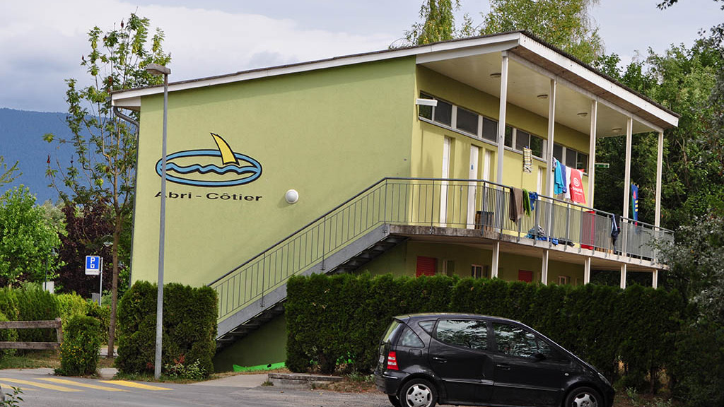The friLingue camp house Abri Cotier at Estavayer-le-Lac, seen from outside