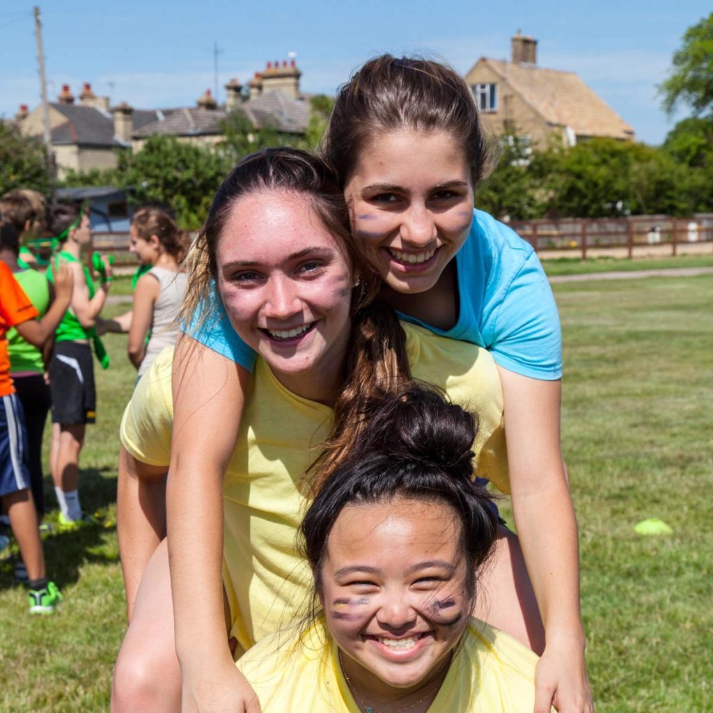 Students of the programme taking part in a sports day