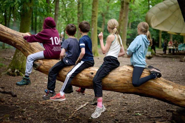 Highfield School grounds in the South Downs