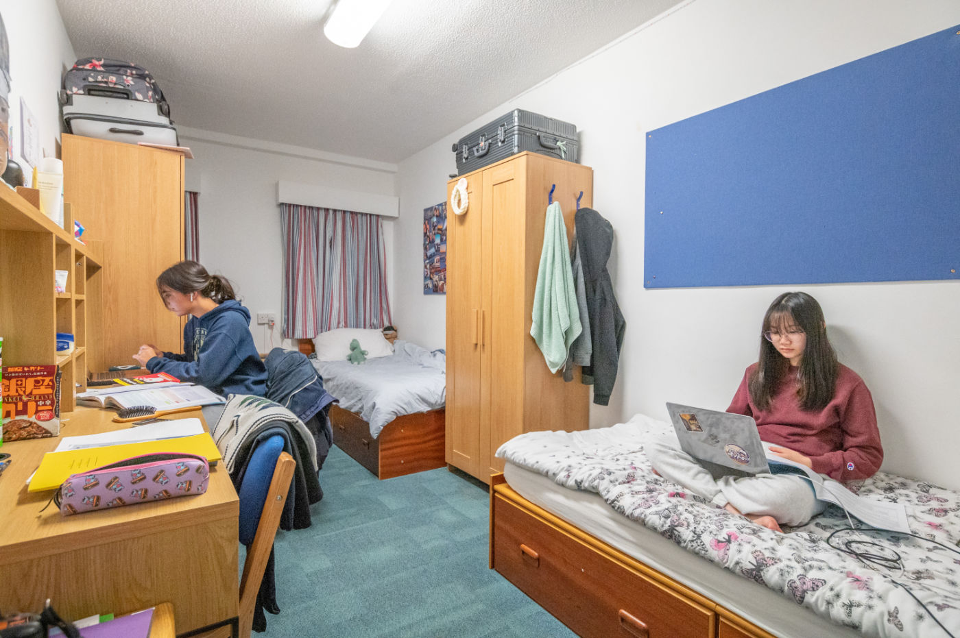 Student bedroom in the boarding accommodation at Wellington School