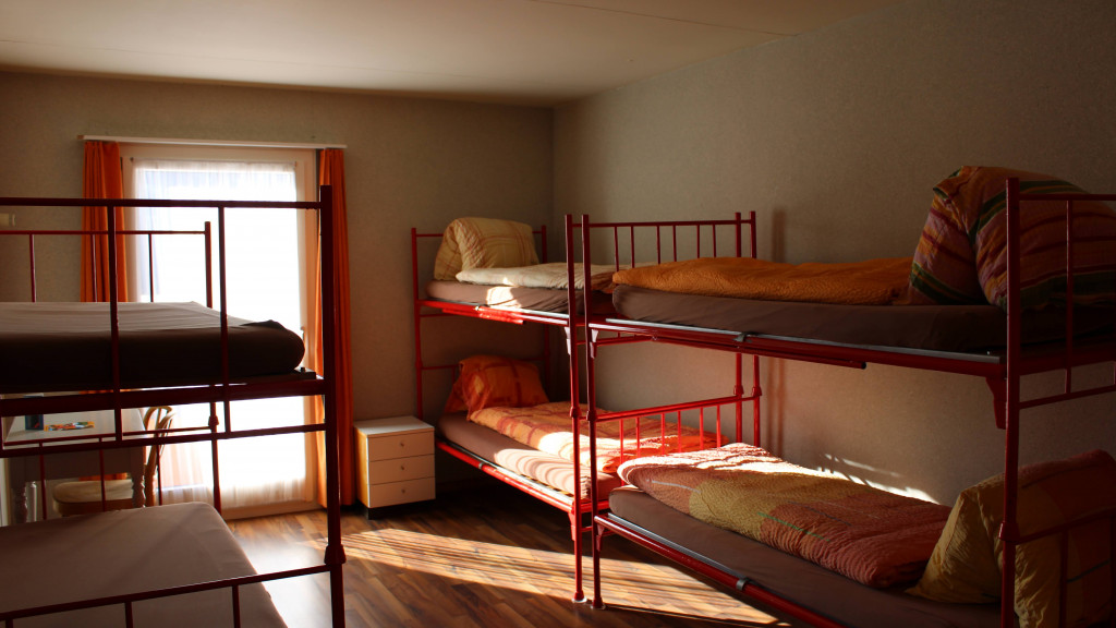 Standard multi-bed room at the camp accommodation