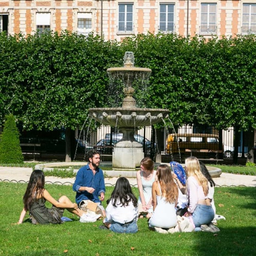 Programme group on a Cultural Enrichment outing in Paris