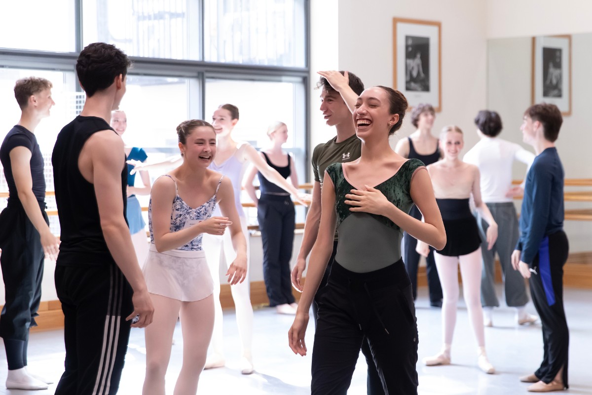 Upper School Summer Intensive students in class