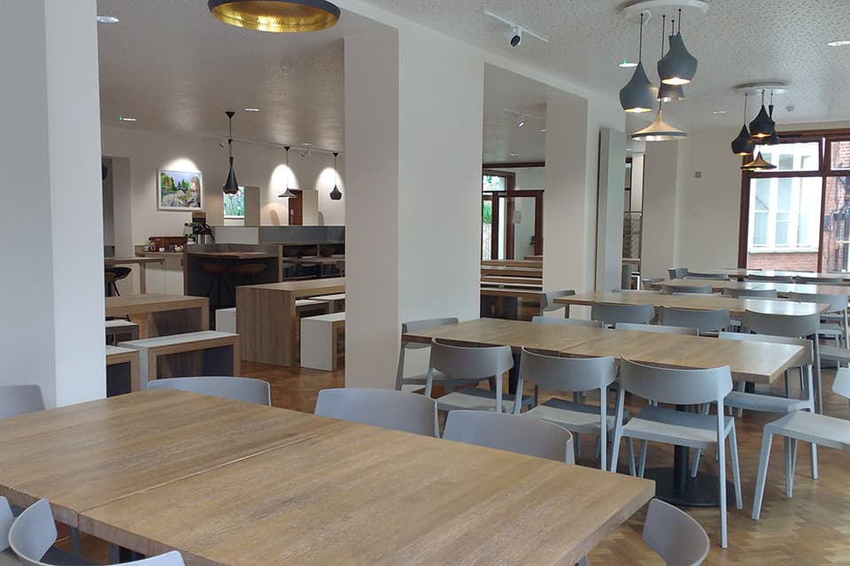 Dining hall where students take their three meals a day at Marymount
