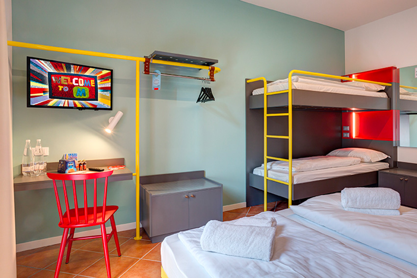 Student bedroom in the Milan residence
