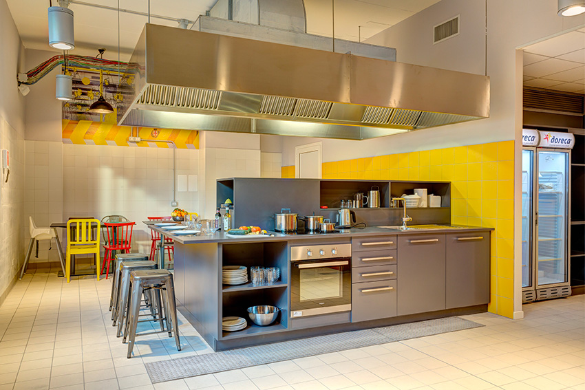 Shared kitchen in the student residence